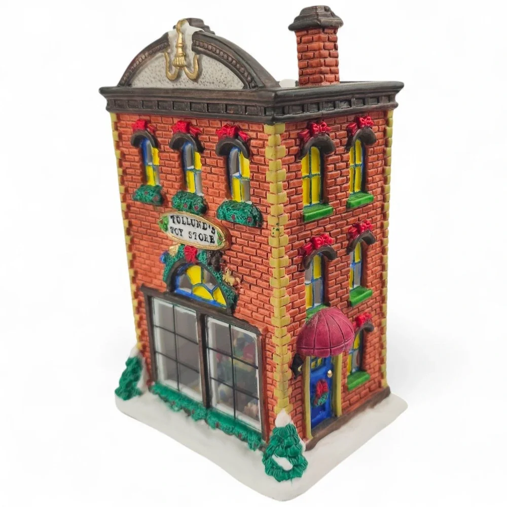 Santa's Workbench Tollund's Toy Store Interior View Lighted Village